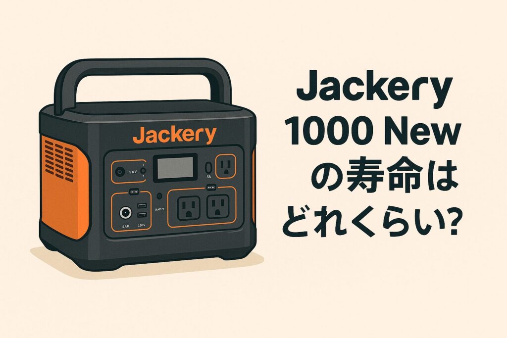 Jackery 1000 New の寿命はどれくらい？知っておきたい『実際の耐久性』と更新タイミング